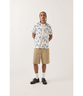 BRIXTON BRIXTON - CHARTER PRINT S/S WOVEN (OFF WHITE PINEAPPLE)