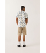 BRIXTON BRIXTON - CHARTER PRINT S/S WOVEN (OFF WHITE PINEAPPLE)