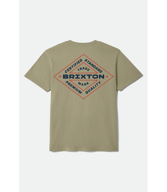 BRIXTON BRIXTON - T-SHIRT LOWRY (OLIVE SURPLUS DÉLAVÉ)