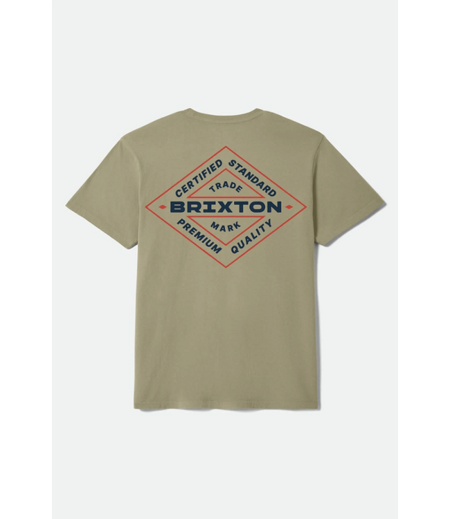 BRIXTON BRIXTON - LOWRY TEE (OLIVE SURPLUS WORN WASH)