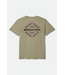 BRIXTON BRIXTON - LOWRY TEE (OLIVE SURPLUS WORN WASH)