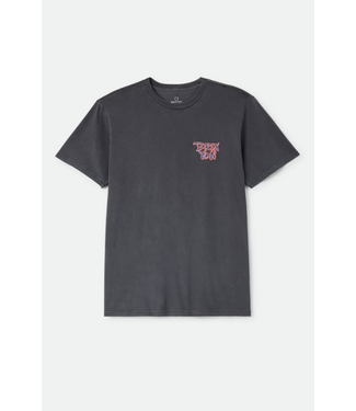 BRIXTON BRIXTON - ROCKTON TEE (BLACK WORN WASH)