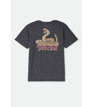 BRIXTON BRIXTON - ROCKTON TEE (BLACK WORN WASH)