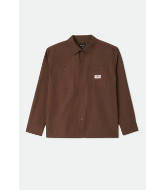BRIXTON BRIXTON - TRADEMARK L/S WOVEN (WALNUT BROWN)