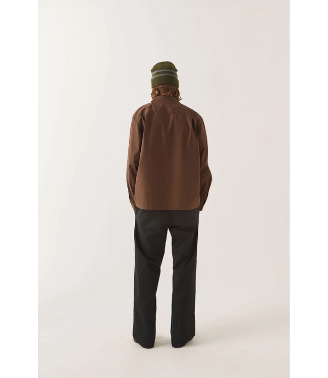 BRIXTON BRIXTON - TRADEMARK L/S WOVEN (WALNUT BROWN)