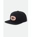 BRIXTON BRIXTON - MEYERS SNAPBACK CAP (BLACK)