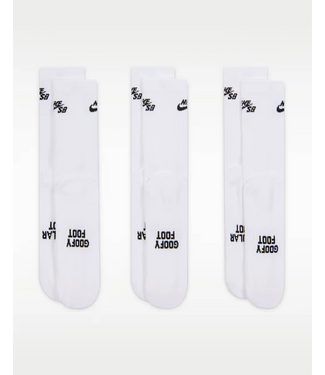NIKE SB NIKE SB - EVERYDAY ELEVATED CREW SOCK 3 PACK (SB WHITE)