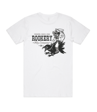 ROOKERY ROOKERY - CROW RODEO T-SHIRT (WHITE)