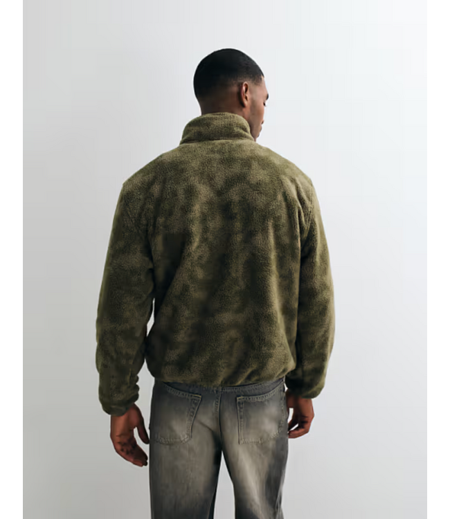VANS VANS - SHEPARD HALF-ZIP POLAR FLEECE (MOSSY OLIVE)