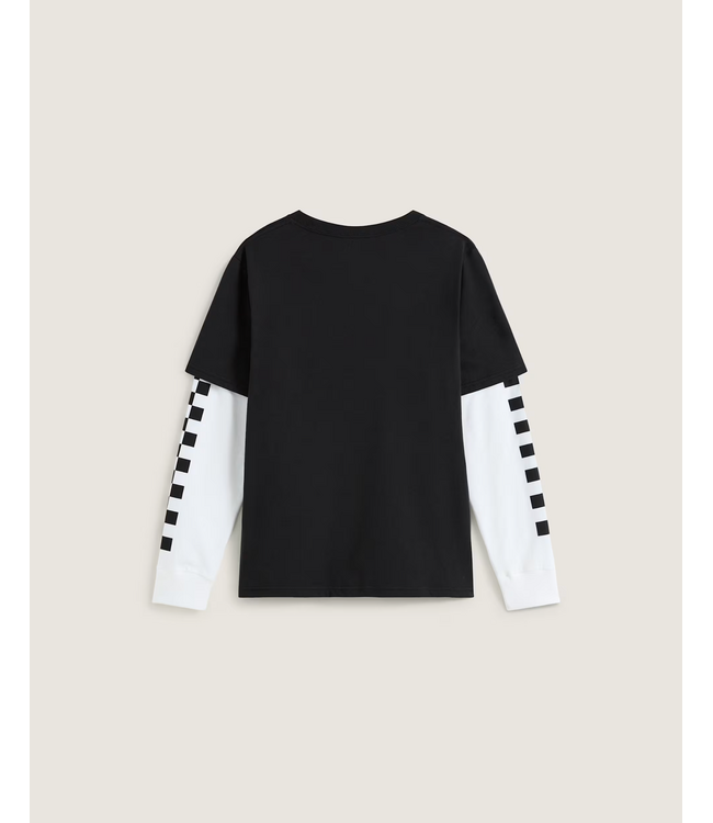 VANS VANS - TILTED TWOFER KID L/S TEE (BLACK)