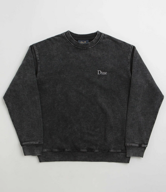 DIME DIME - CLASSIC FRENCH TERRY CREWNECK (FADED BLACK)