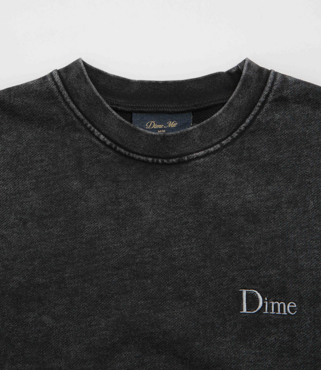 DIME DIME - CLASSIC FRENCH TERRY CREWNECK (FADED BLACK)