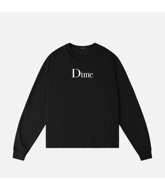 DIME DIME - CLASSIC BIG LOGO LS T-SHIRT (PIRATE BLACK)