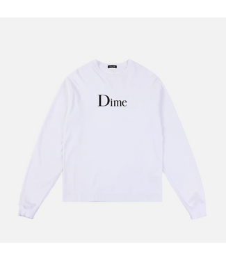 DIME DIME - CLASSIC BIG LOGO LS T-SHIRT (WHITE)