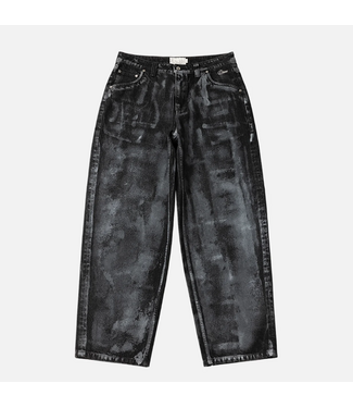 DIME DIME - BAGGY DENIM PANTS (BLACK WHITE PAINT)