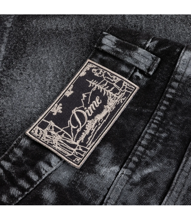 DIME DIME - BAGGY DENIM PANTS (BLACK WHITE PAINT)