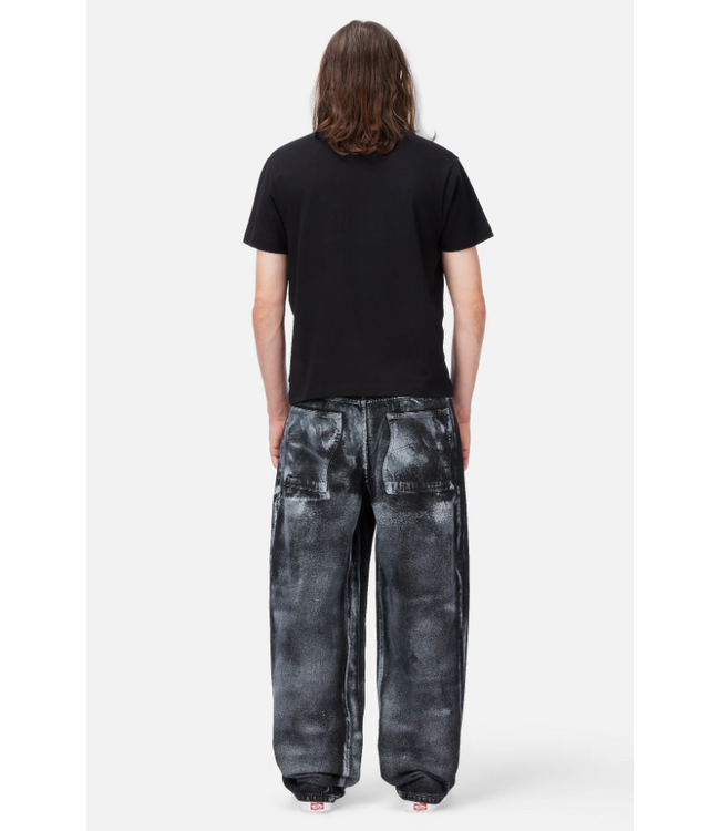 DIME DIME - BAGGY DENIM PANTS (BLACK WHITE PAINT)
