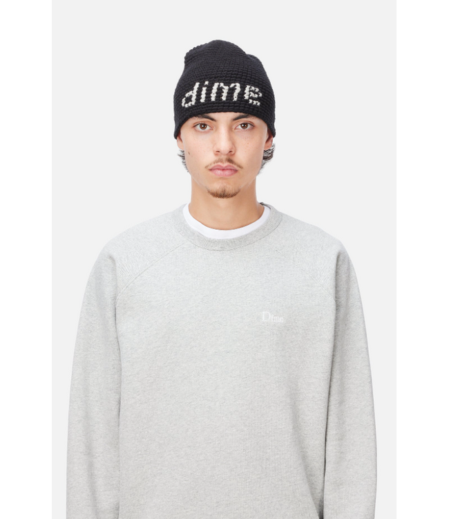 DIME DIME - CROCHET SKULLY (BLACK)