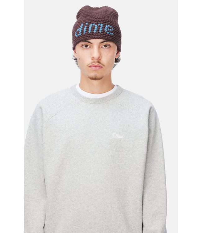 DIME DIME - CROCHET SKULLY (BROWN)