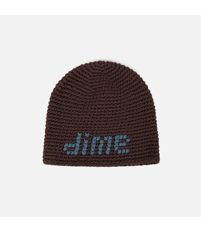 DIME DIME - CROCHET SKULLY (BROWN)