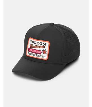VOLCOM VOLCOM - WRECKER WORKWEAR VENT SNAPBACK CAP (BLACK)