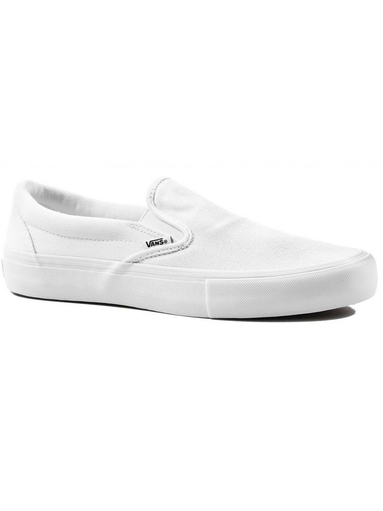 vans slip on pro white