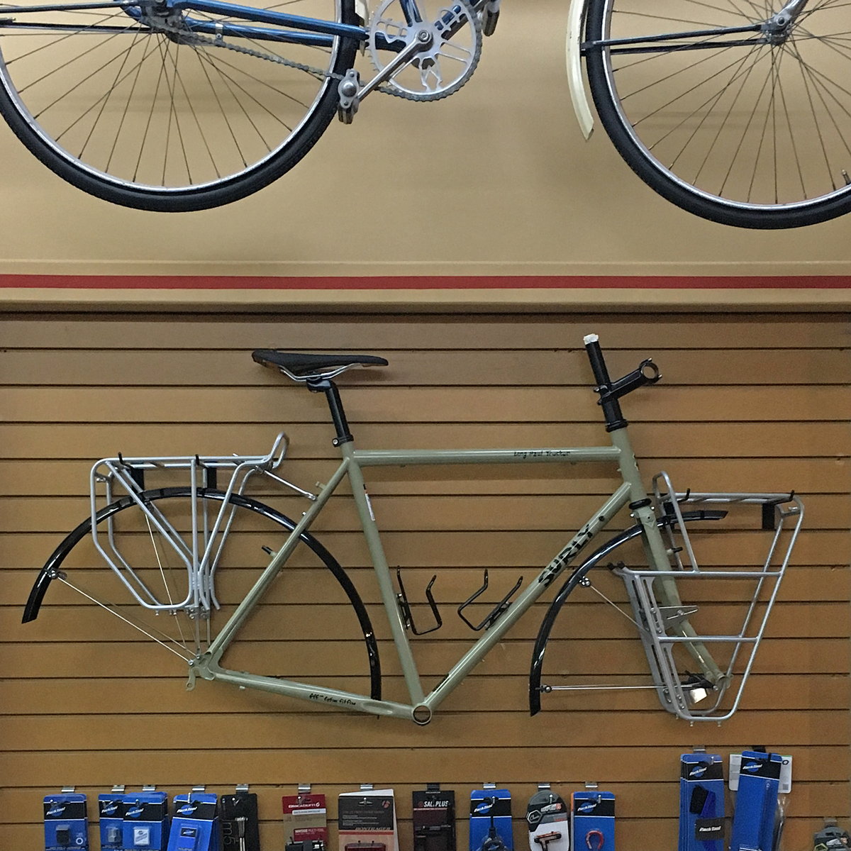 Long Haul Trucker with racks. Get it at Ideal Bike!