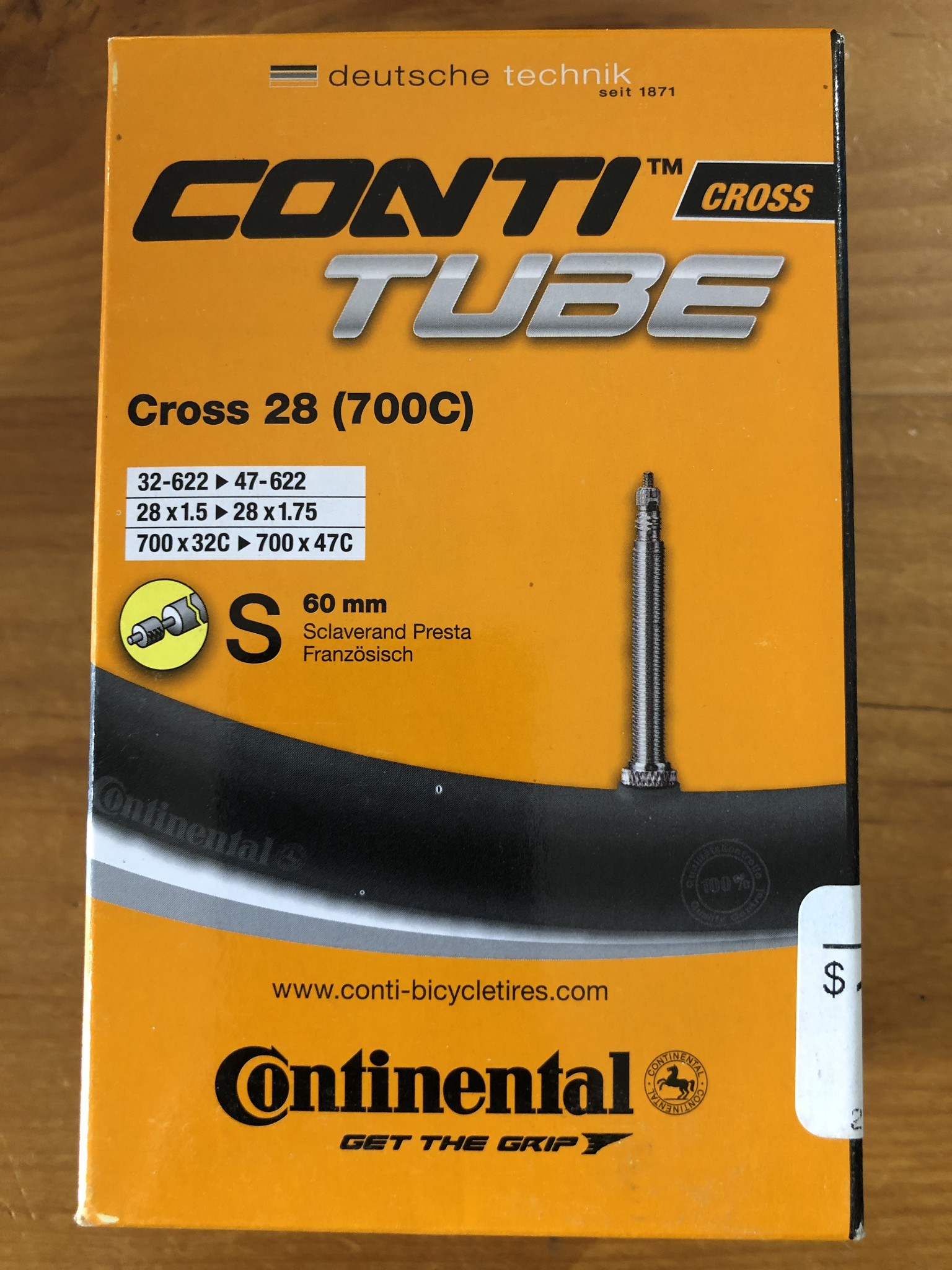 Continental CONTINENTAL PRESTA ASSORTED SIZES INNER TUBES