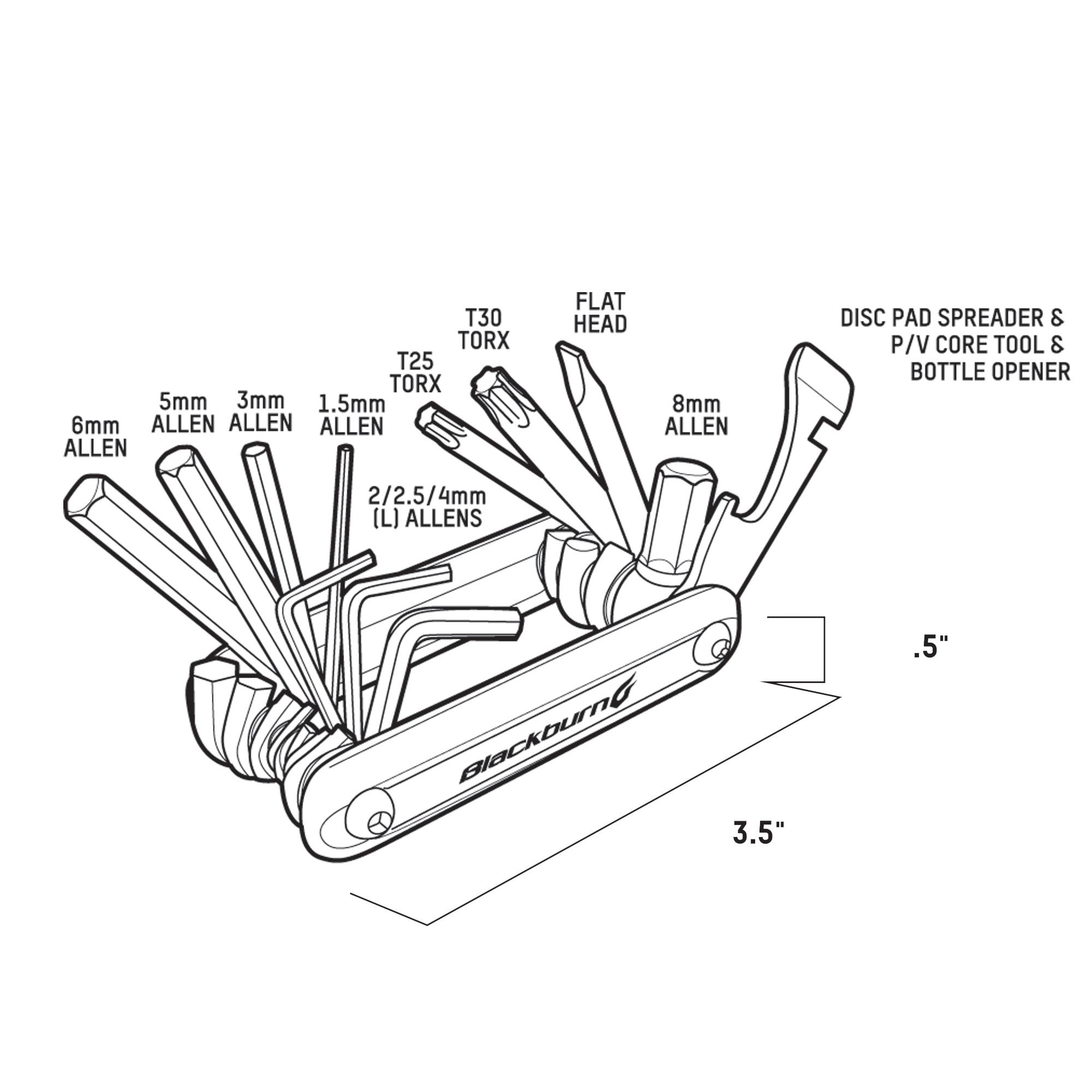 Blackburn BLACKBURN GRID 13 MINI MULTI TOOL