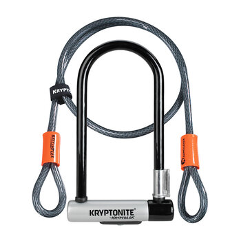 Kryptonite KryptoLok STD with 4" Flex Cable U-Lock