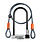 KRYPTONITE KRYPTOLOK STD U-LOCK WITH 4' FLEX CABLE