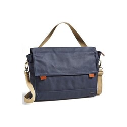 LINUS  SATCHEL NAVY LAPTOP BAG