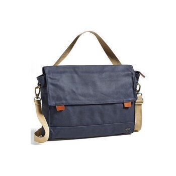 LINUS  SATCHEL NAVY LAPTOP BAG