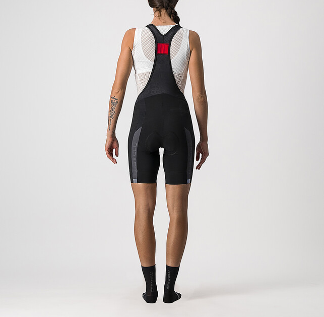 Castelli CASTELLI VELOCISSIMA 2 BIBSHORTS BLACK/DARK GRAY WOMEN'S