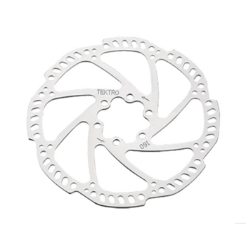 Tektro 6-bolt Disc Brake Rotor  160mm Silver
