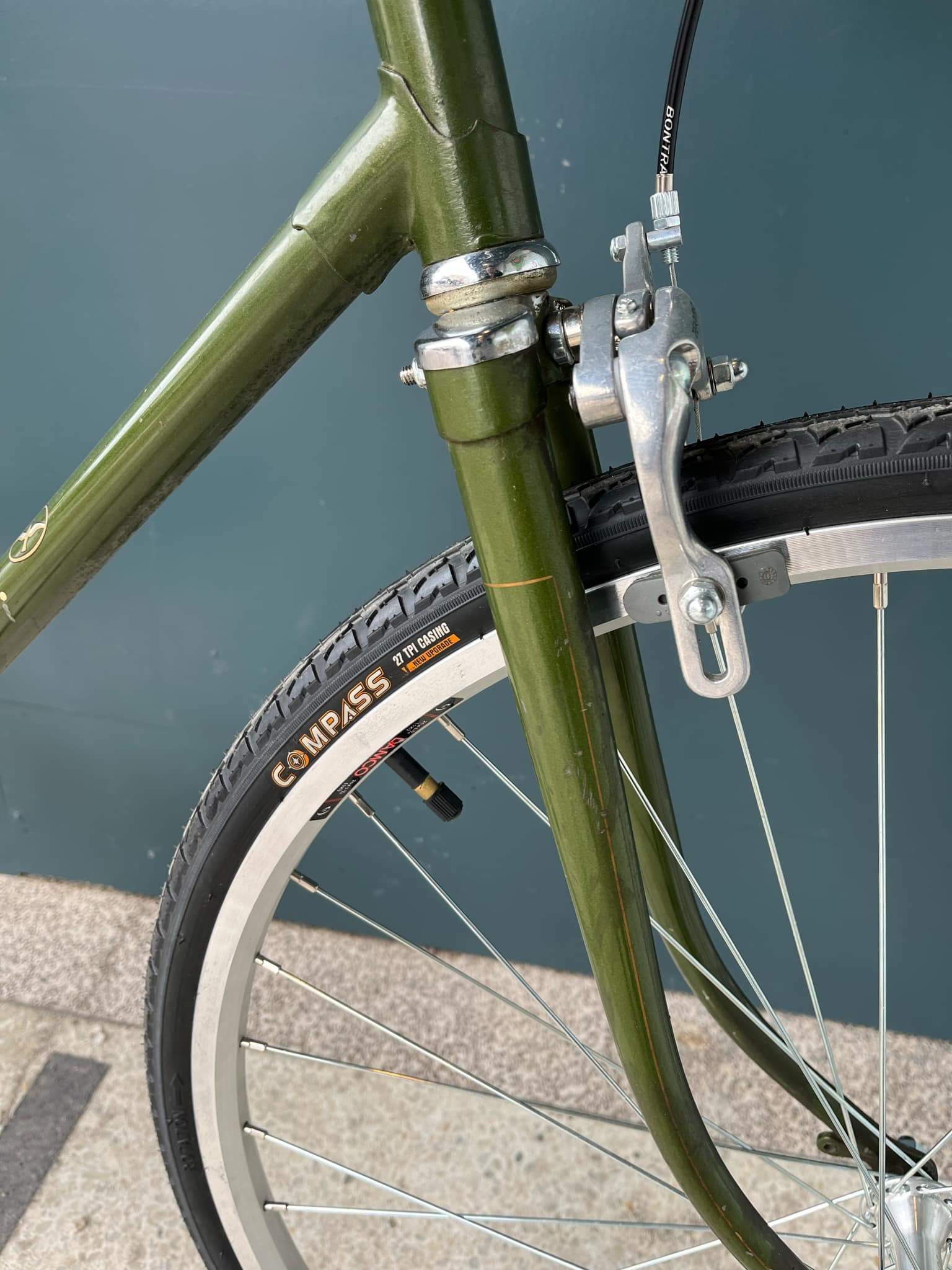 Refurbished Bike Glider Coaster Brake Green 22"