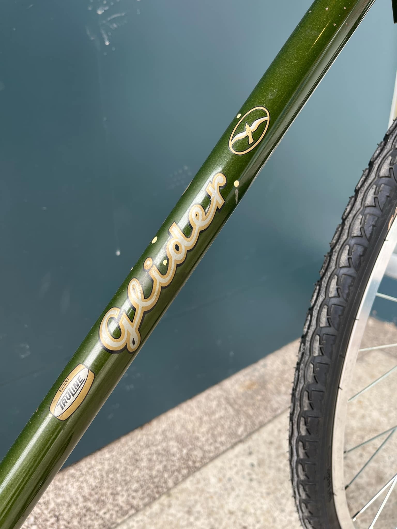 Refurbished Bike Glider Coaster Brake Green 22"