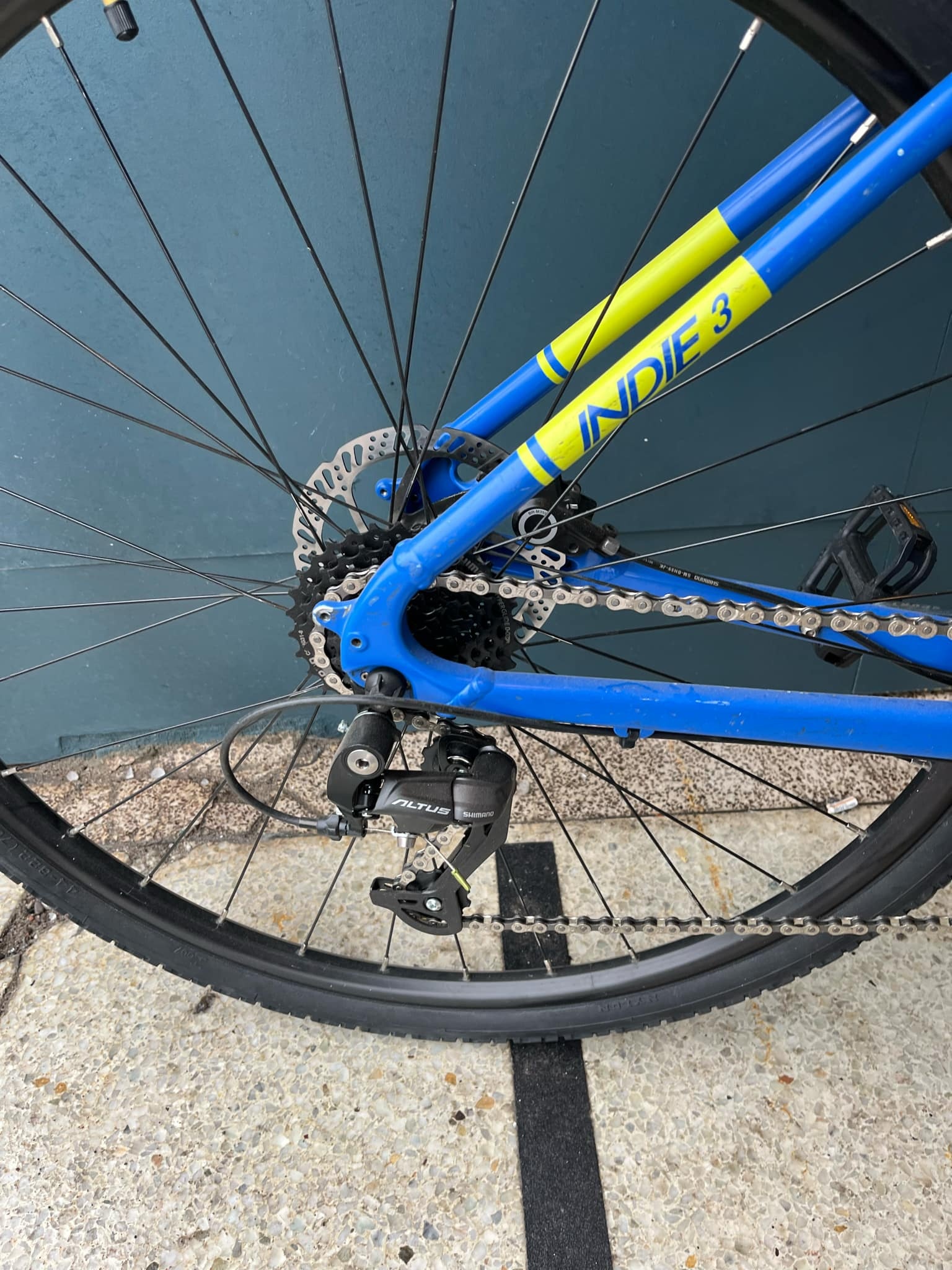 Refurbished Norco Indie 3 Blue and Yellow Large