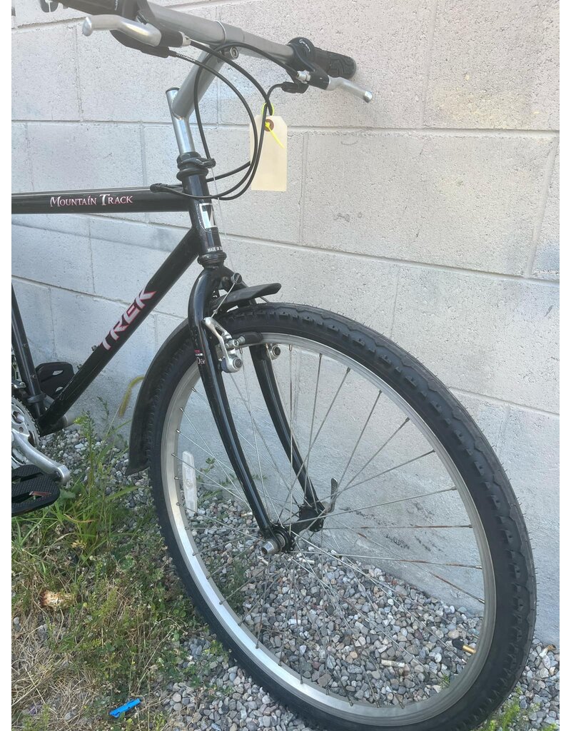 Refurbished Trek Mountain Track 830 Black 18" M With Clip On fenders and Rack!