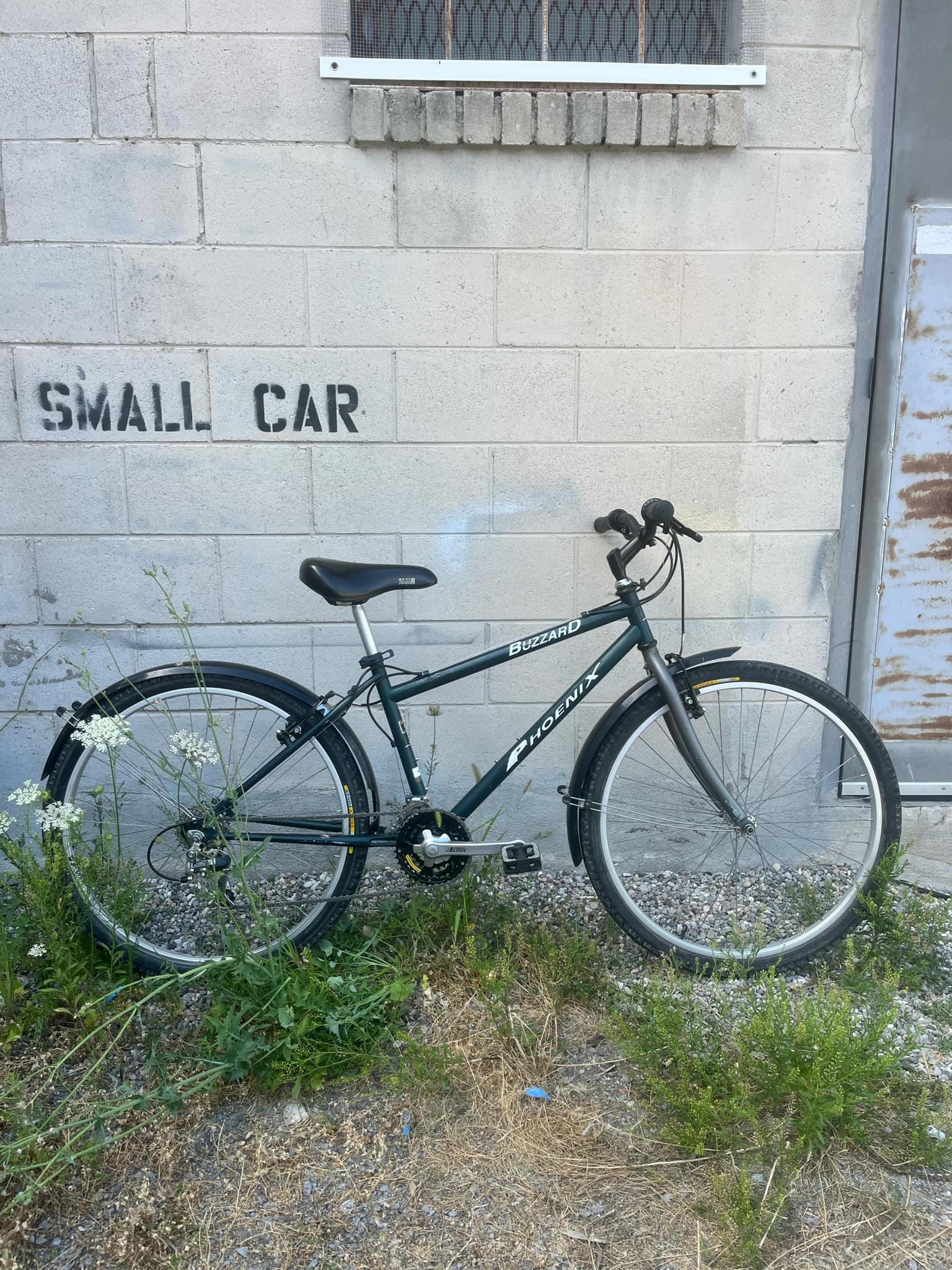 REFURBISHED Phoenix Buzzard MTB Dark Green 14" w/ Fenders.