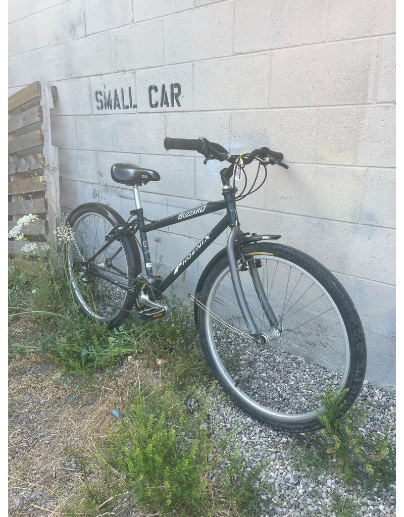 REFURBISHED Phoenix Buzzard MTB Dark Green 14" w/ Fenders.