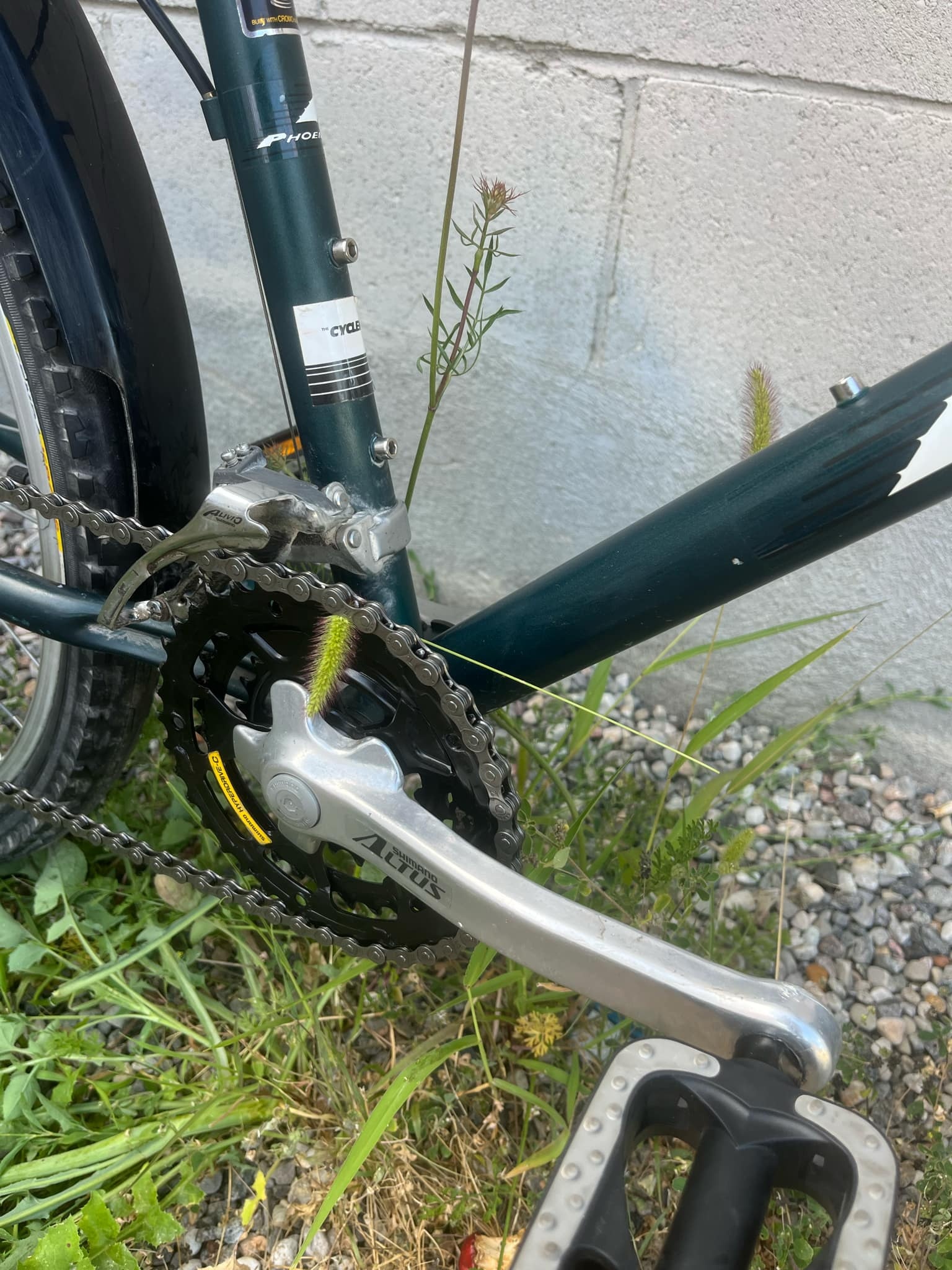 REFURBISHED Phoenix Buzzard MTB Dark Green 14" w/ Fenders.