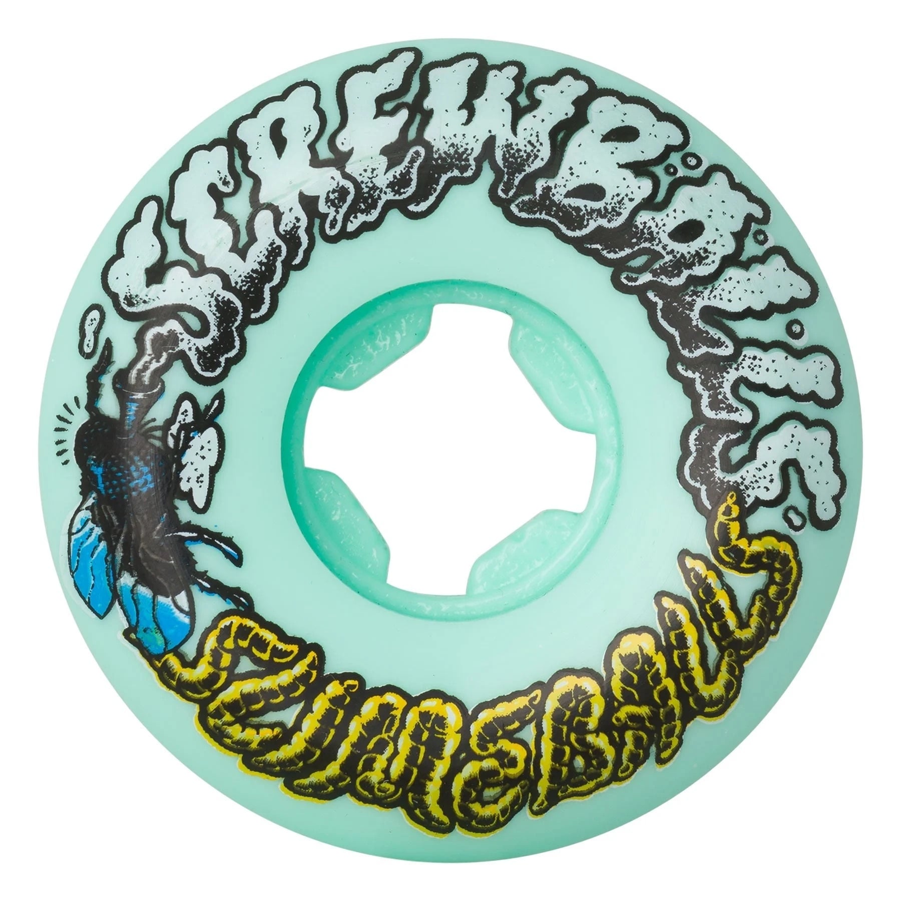 SLIME BALLS Slimeballs Skateboard Wheels - Screwballs 53mm 99A Mint Green