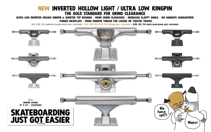 SLAPPY SLAPPY - ST1 INVERTED HOLLOW LIGHTS ULTRA LOW KINGPIN /PR. - 8.5