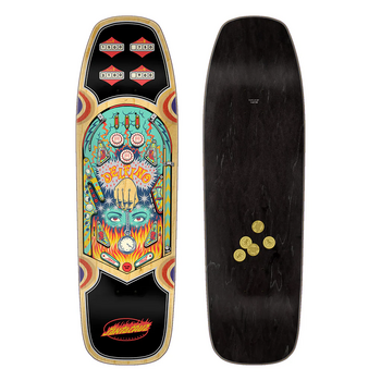 Santa Cruz Fabiana Delfino Pinball  Shaped Skateboard Deck 9.14 in