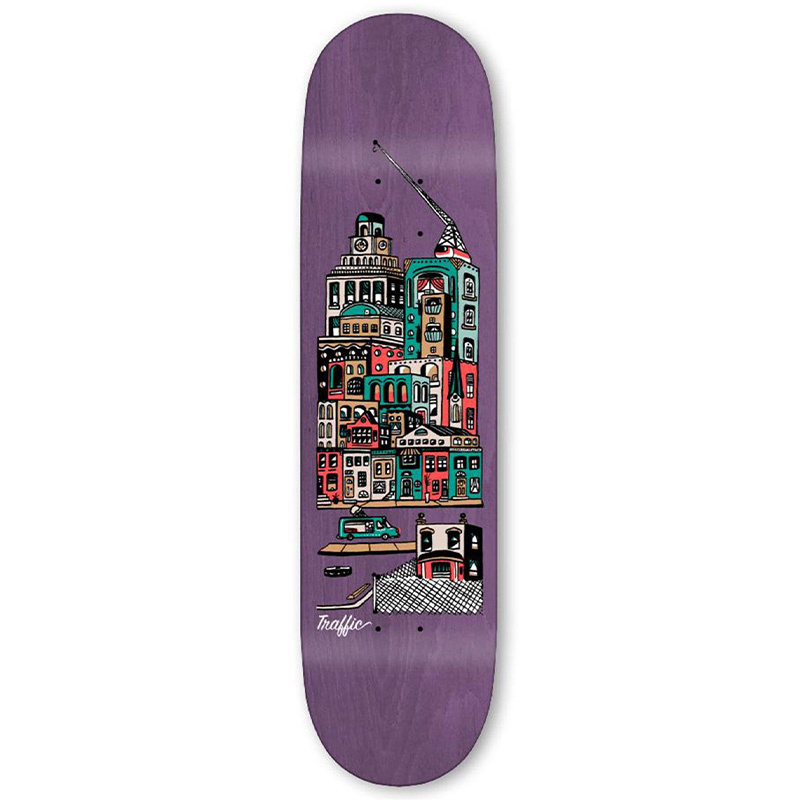 Traffic Traffic Deck City Blocks Community Pink 8.0