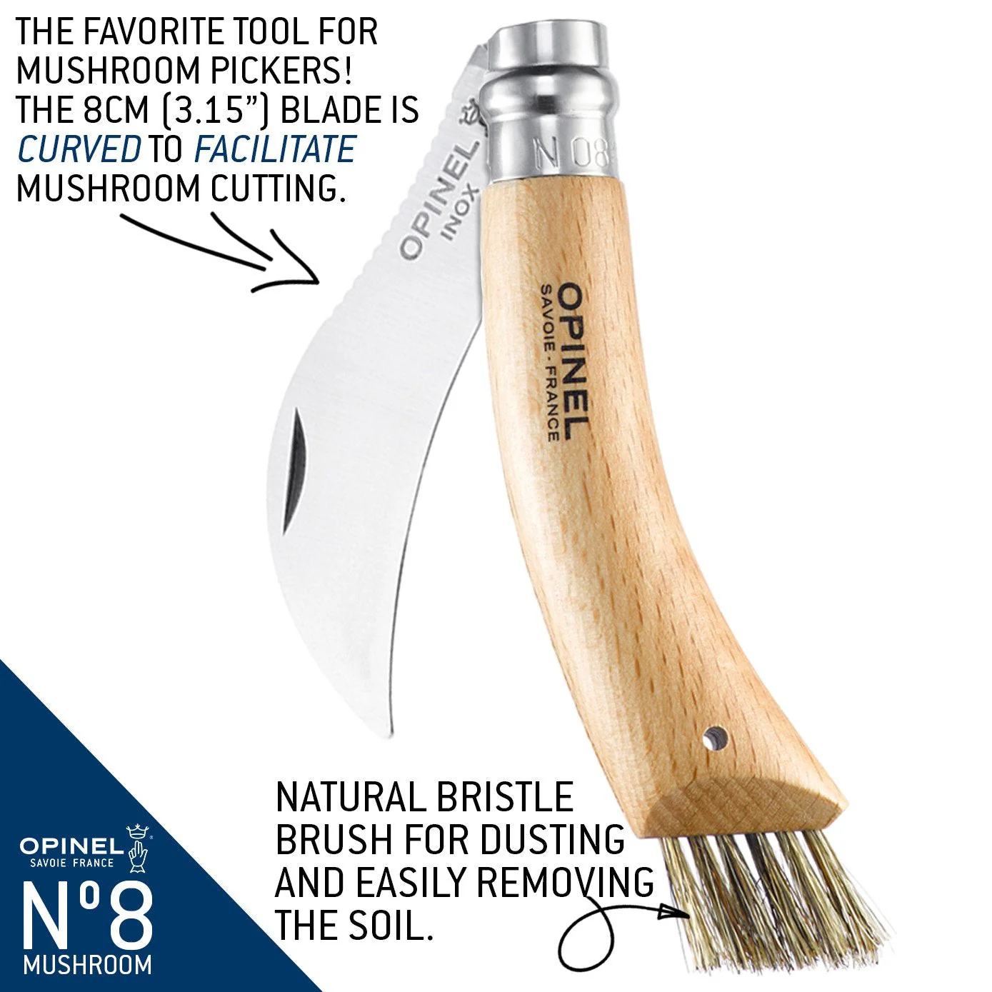 Opinel Opinel No.8 Mushroom Knife