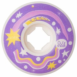 OJ'S Wheels Dreams Elite Wheels, White - 54 MM 101A