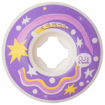 OJ'S Wheels Dreams Elite Wheels, White - 54 MM 101A