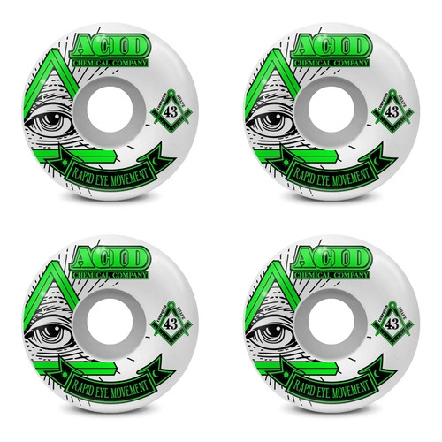 Acid Street Wheels - R.E.M. Pyramid 99A ( 56 ) Green